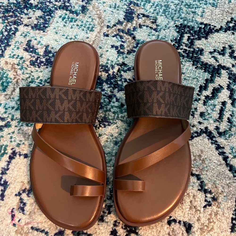 NWOT Michael Kors Brown Sandals Women